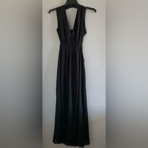 Women’s long black dress